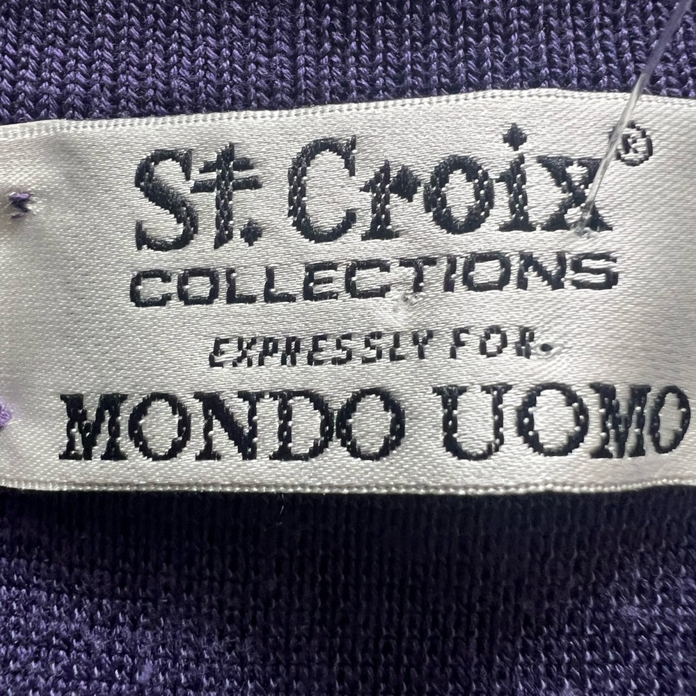 St. Croix Collections V-Neck Sweater in Purple